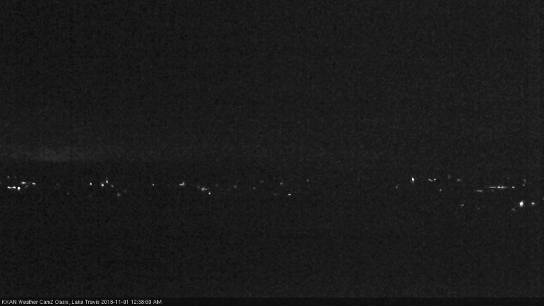 Lake Travis webcam, October 31, 2018 11:40 PM CT