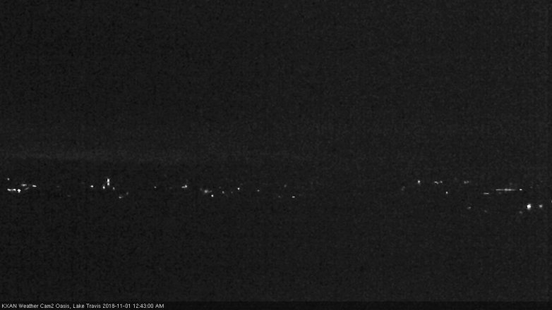 Lake Travis webcam, October 31, 2018 11:45 PM CT