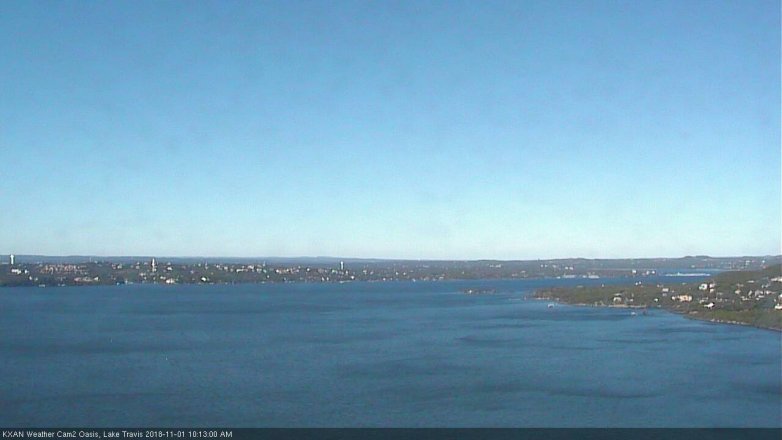 Lake Travis webcam, November 1, 2018 9:15 AM CT
