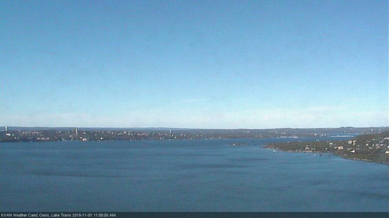 Lake Travis webcam, November 1, 2018 10:10 AM CT