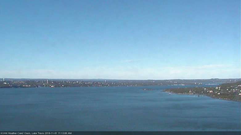 Lake Travis webcam, November 1, 2018 10:15 AM CT