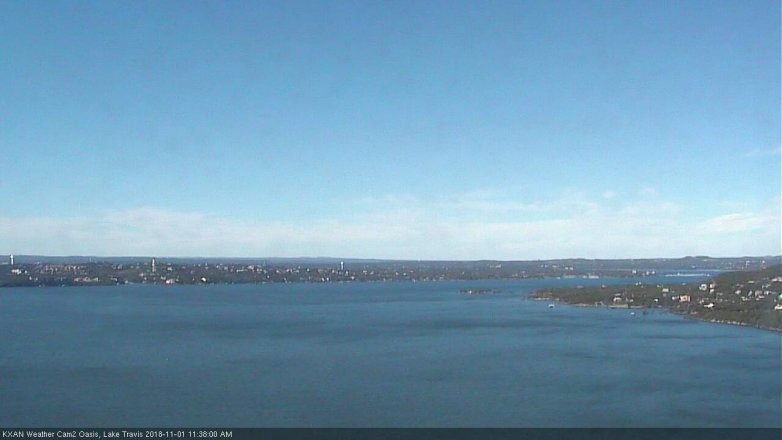 Lake Travis webcam, November 1, 2018 10:40 AM CT