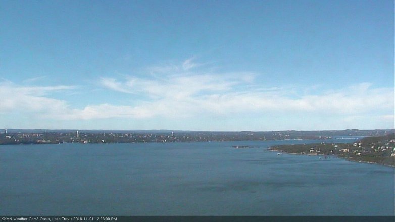 Lake Travis webcam, November 1, 2018 11:25 AM CT