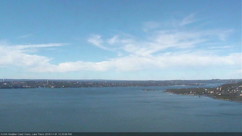 Lake Travis webcam, November 1, 2018 11:35 AM CT