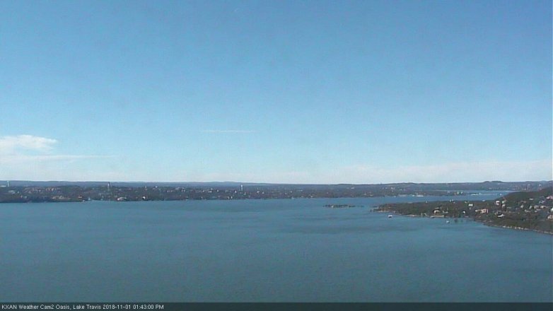 Lake Travis webcam, November 1, 2018 12:45 PM CT