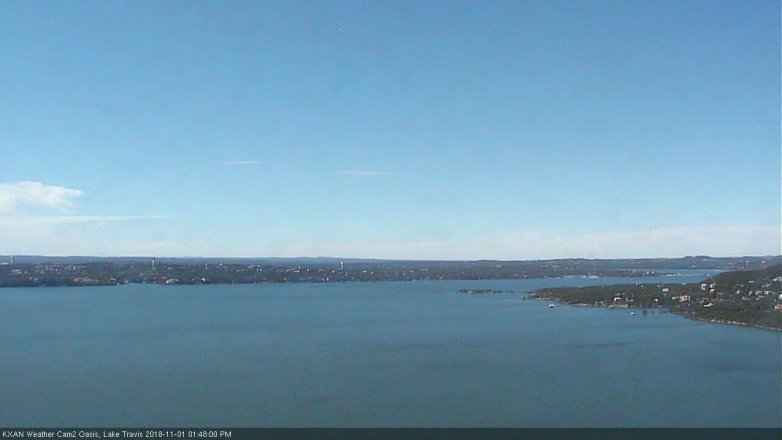 Lake Travis webcam, November 1, 2018 12:50 PM CT