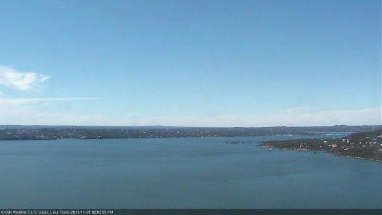 Lake Travis webcam, November 1, 2018 1:05 PM CT
