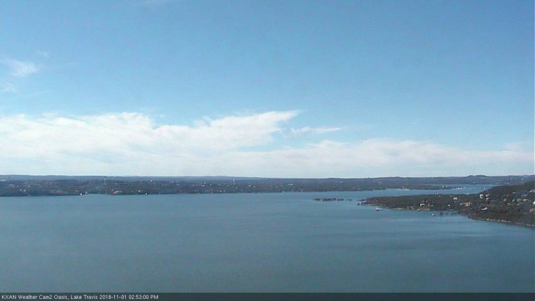 Lake Travis webcam, November 1, 2018 1:55 PM CT