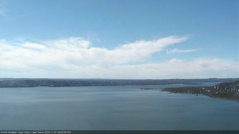 Lake Travis webcam, November 1, 2018 2:05 PM CT