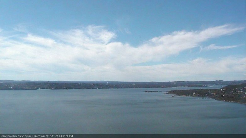 Lake Travis webcam, November 1, 2018 2:10 PM CT