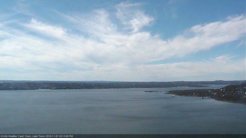 Lake Travis webcam, November 1, 2018 2:15 PM CT