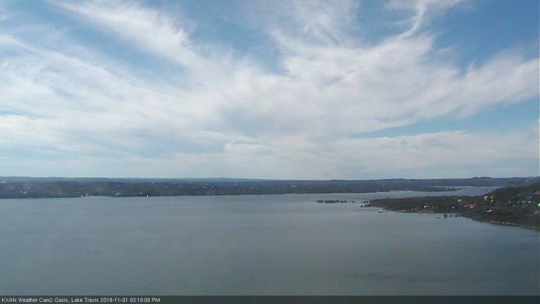 Lake Travis webcam, November 1, 2018 2:20 PM CT