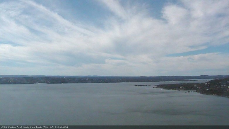 Lake Travis webcam, November 1, 2018 2:25 PM CT
