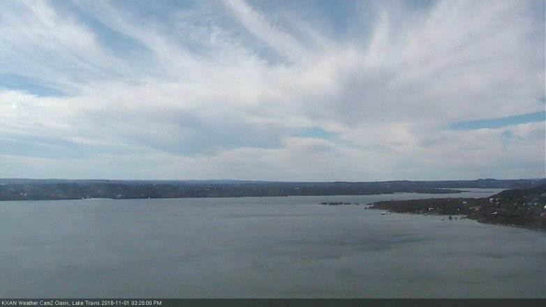 Lake Travis webcam, November 1, 2018 2:30 PM CT