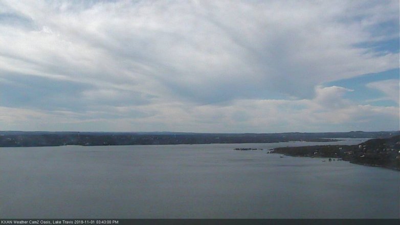 Lake Travis webcam, November 1, 2018 2:45 PM CT