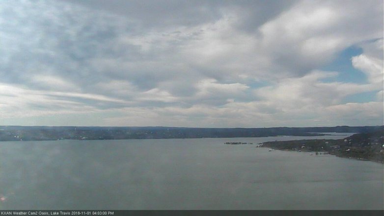 Lake Travis webcam, November 1, 2018 3:05 PM CT