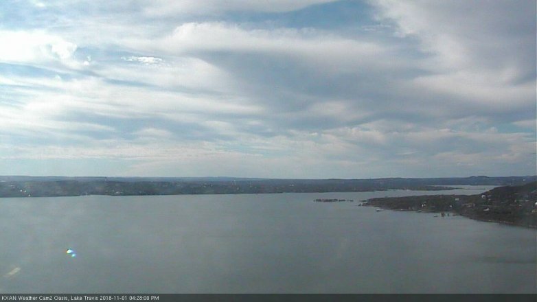 Lake Travis webcam, November 1, 2018 3:30 PM CT