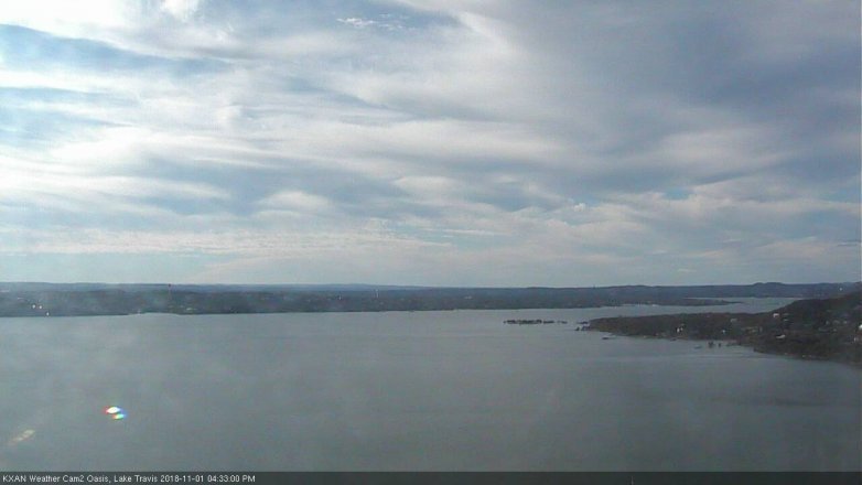 Lake Travis webcam, November 1, 2018 3:35 PM CT