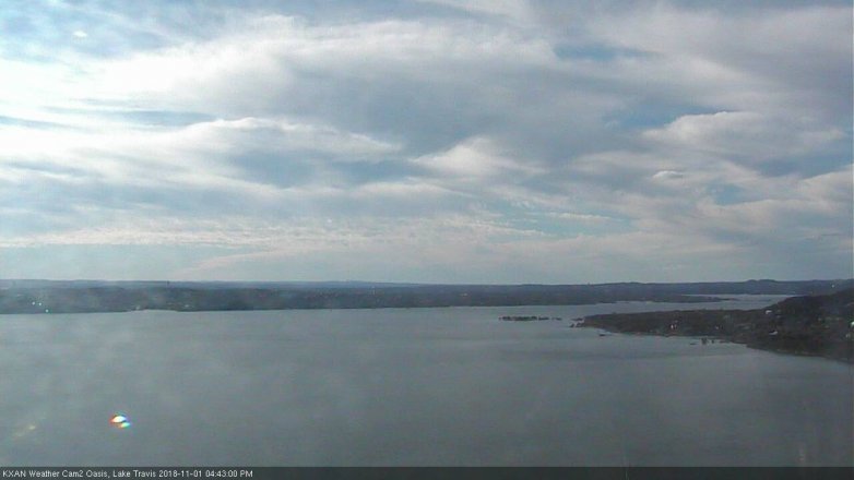 Lake Travis webcam, November 1, 2018 3:45 PM CT