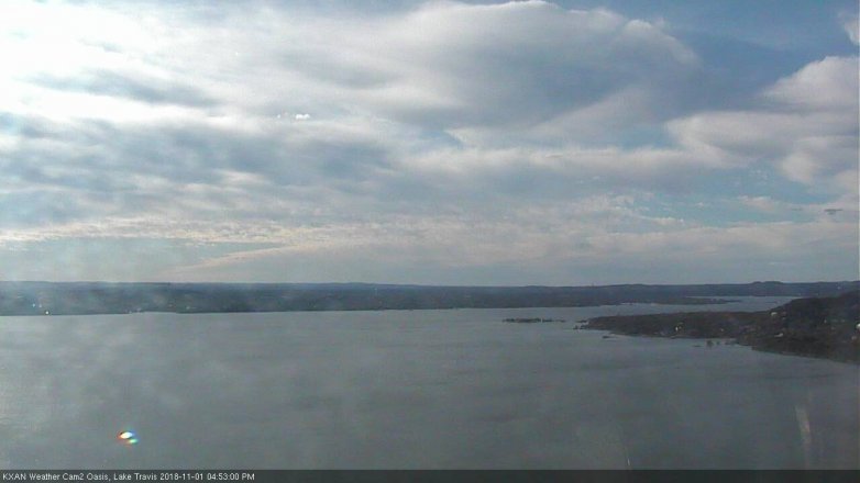 Lake Travis webcam, November 1, 2018 3:55 PM CT