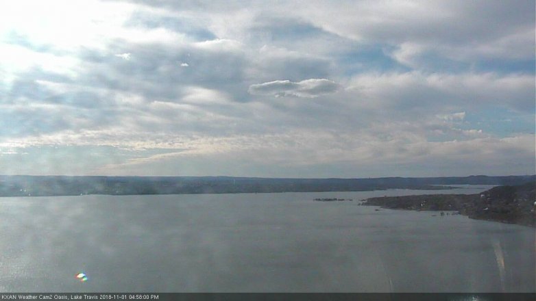 Lake Travis webcam, November 1, 2018 4:00 PM CT