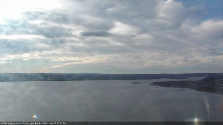 Lake Travis webcam, November 1, 2018 4:05 PM CT