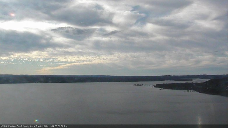 Lake Travis webcam, November 1, 2018 4:10 PM CT