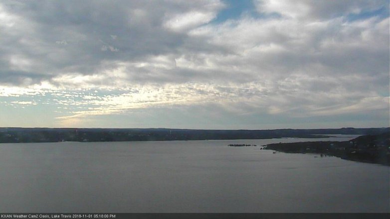 Lake Travis webcam, November 1, 2018 4:20 PM CT