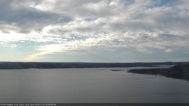 Lake Travis webcam, November 1, 2018 4:30 PM CT