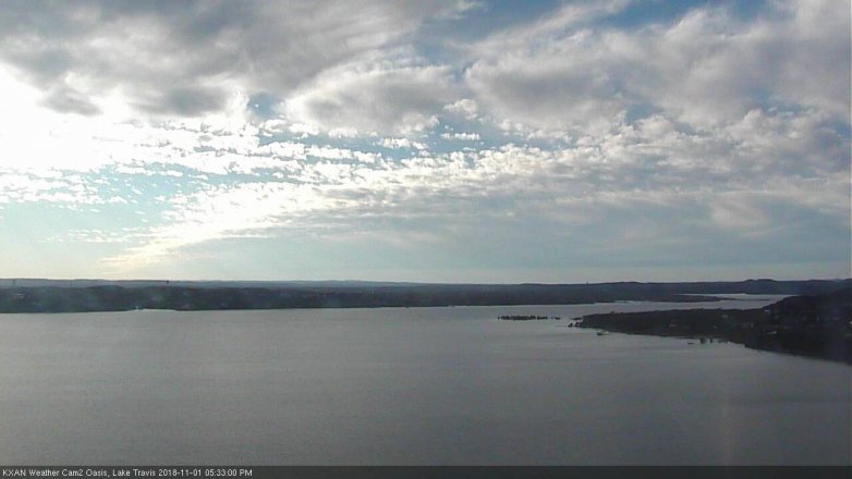 Lake Travis webcam, November 1, 2018 4:35 PM CT