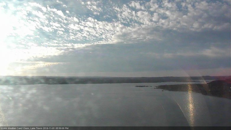 Lake Travis webcam, November 1, 2018 5:00 PM CT