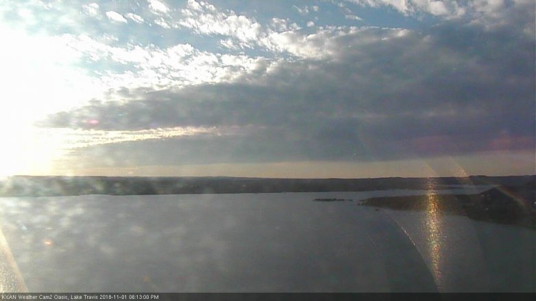 Lake Travis webcam, November 1, 2018 5:15 PM CT