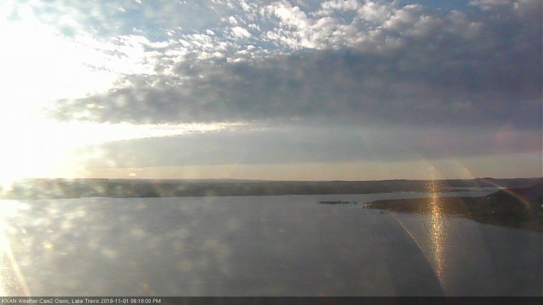Lake Travis webcam, November 1, 2018 5:20 PM CT