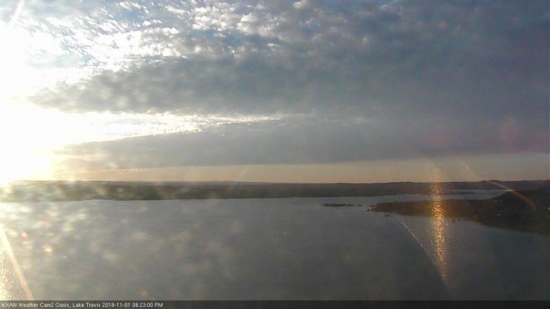 Lake Travis webcam, November 1, 2018 5:25 PM CT