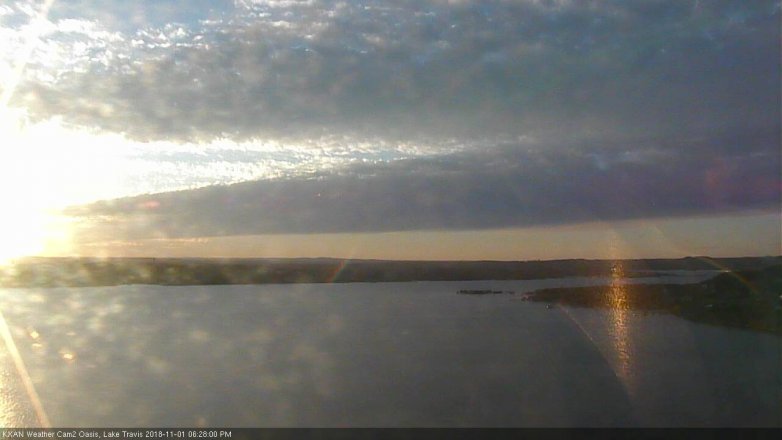 Lake Travis webcam, November 1, 2018 5:30 PM CT