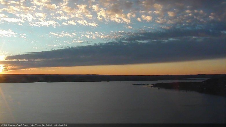 Lake Travis webcam, November 1, 2018 5:40 PM CT