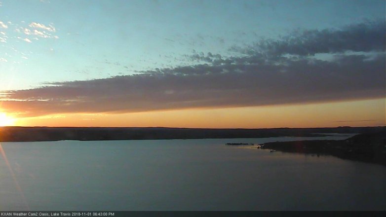 Lake Travis webcam, November 1, 2018 5:45 PM CT