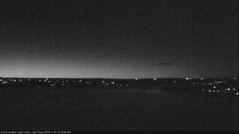 Lake Travis webcam, November 1, 2018 6:40 PM CT