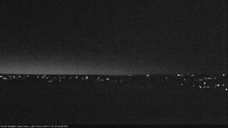Lake Travis webcam, November 1, 2018 6:45 PM CT