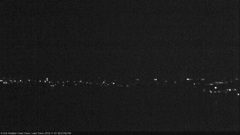 Lake Travis webcam, November 1, 2018 7:25 PM CT