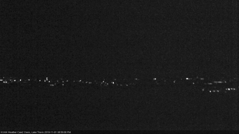 Lake Travis webcam, November 1, 2018 8:00 PM CT