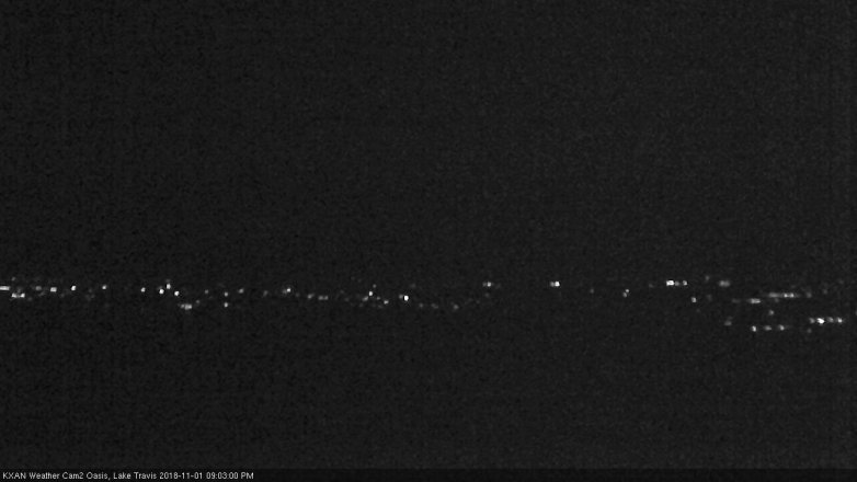 Lake Travis webcam, November 1, 2018 8:05 PM CT