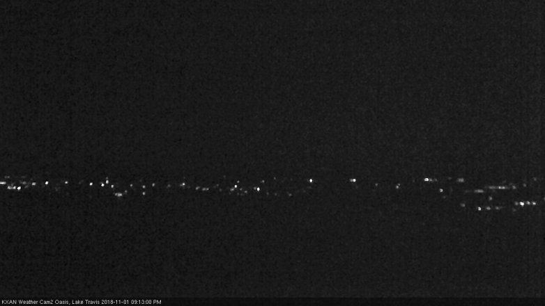 Lake Travis webcam, November 1, 2018 8:15 PM CT