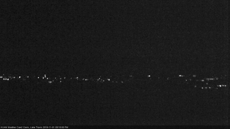 Lake Travis webcam, November 1, 2018 8:20 PM CT