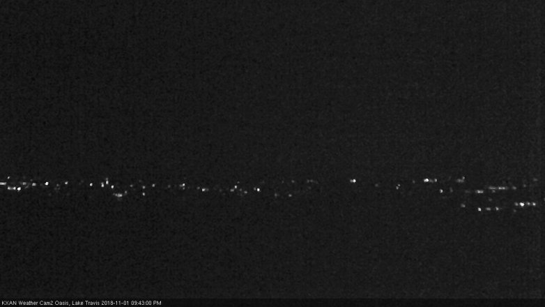 Lake Travis webcam, November 1, 2018 8:45 PM CT