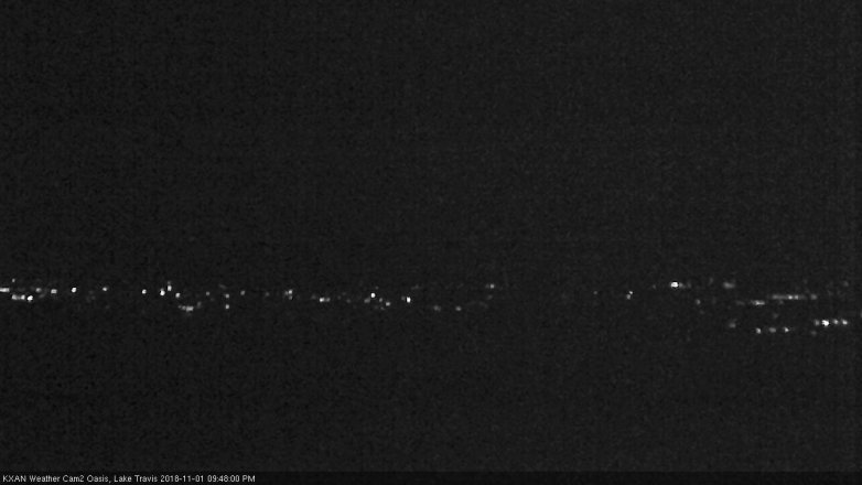Lake Travis webcam, November 1, 2018 8:50 PM CT