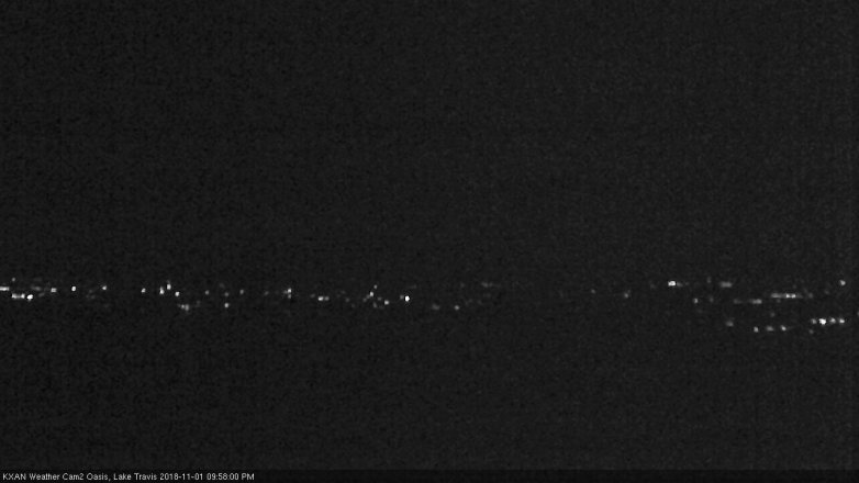 Lake Travis webcam, November 1, 2018 9:00 PM CT