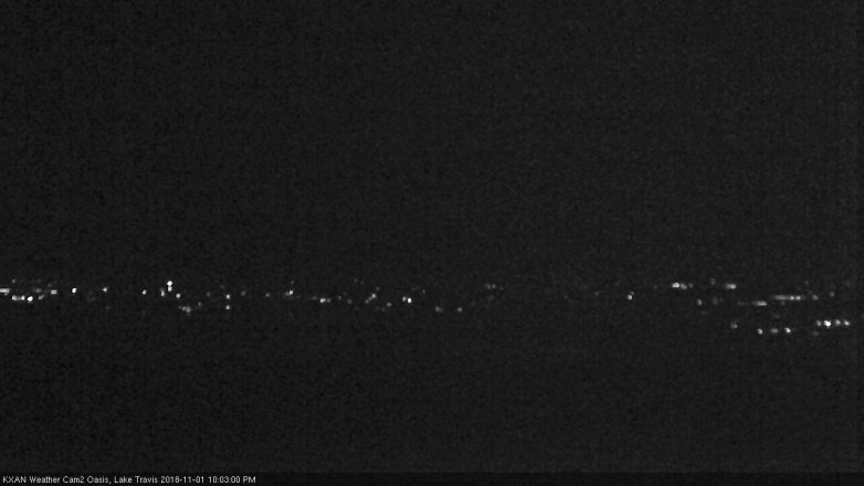 Lake Travis webcam, November 1, 2018 9:05 PM CT