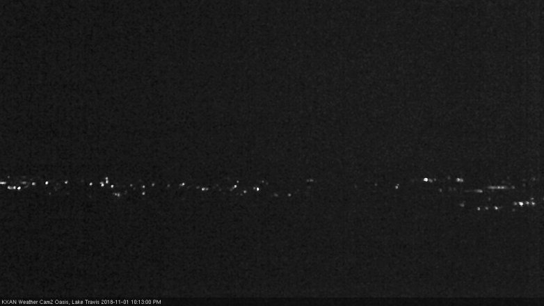 Lake Travis webcam, November 1, 2018 9:15 PM CT