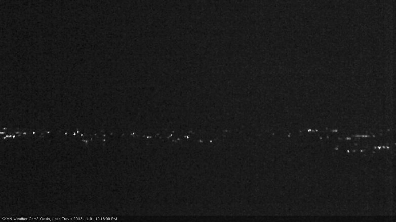Lake Travis webcam, November 1, 2018 9:20 PM CT